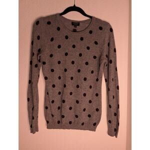 Charter Club Luxury Cashmere Polka Dot Sweater Cottagecore S
